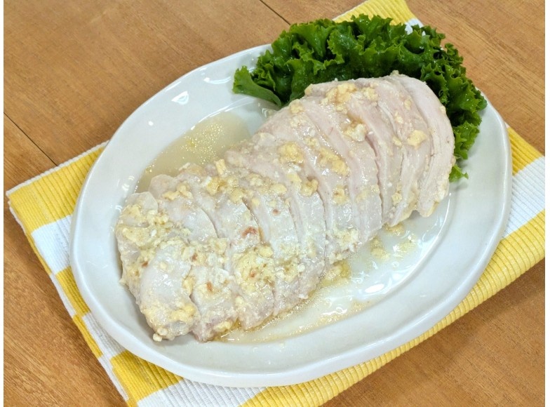 本みりんの自家製蒸し鶏の完成後写真