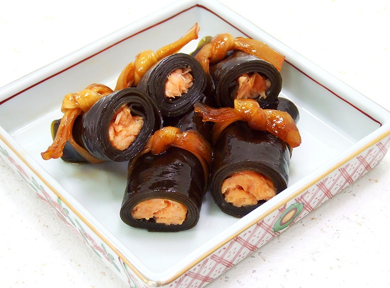 レビュー高評価のおせち贈り物 ベニ鮭昆布巻き